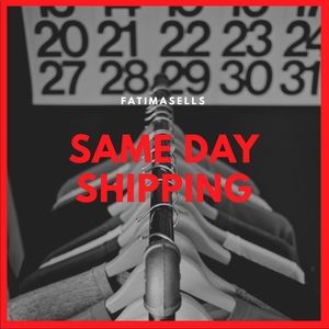 Same Day Shipping Monday-Friday Only
